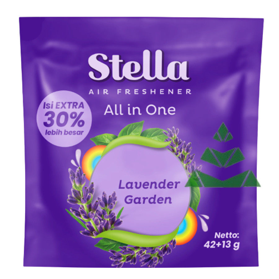 STELLA AIO LAVENDER STELA GANTUNG ALL IN ONE PEWANGI RUANGAN AC RUMAH MOBIL