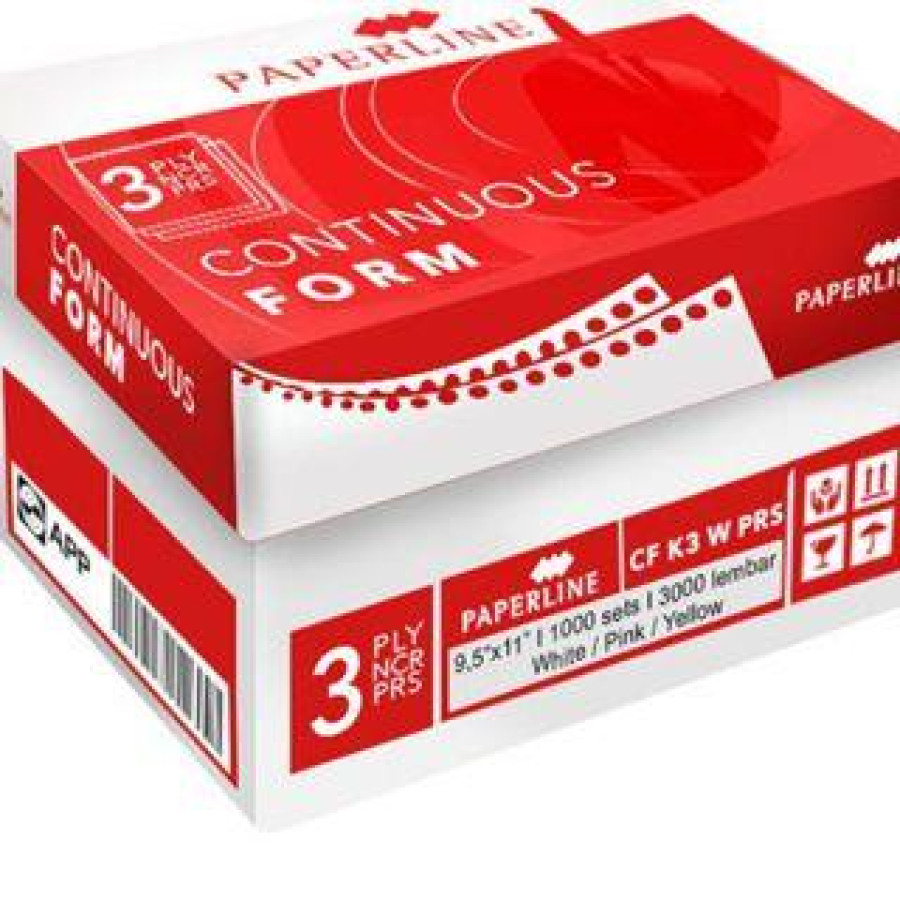 Kertas Paperline Continuous  Form 3 Ply