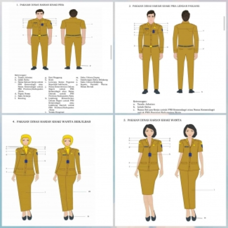 SERAGAM KHAKI / PDH / WASKAT PNS / PPPK PEMDA - utama