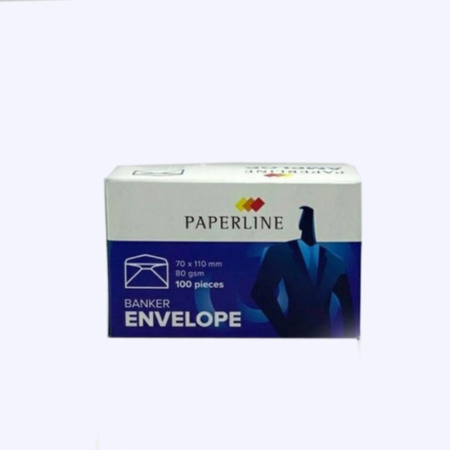 Amplop Putih Kecil Uk. 70 X 110 Mm, Isi: 100 Lembar PAPERLINE