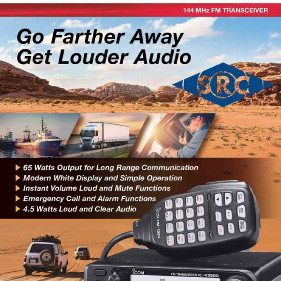 RADIO RIG ICOM IC V3500 - depan