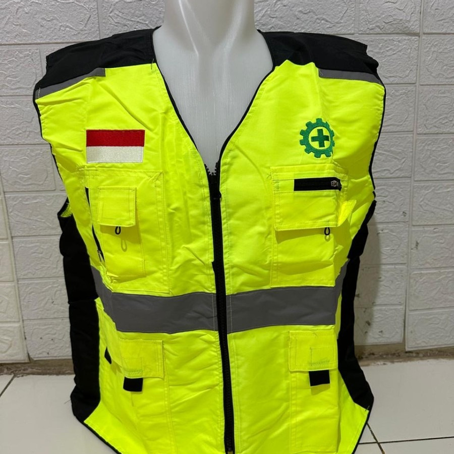 ROMPI KESELAMATAN ( SAFETY VEST ) - depan