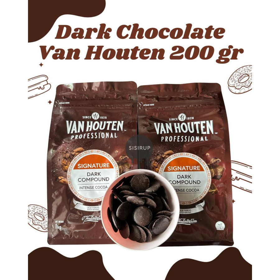 Dark/White Coklat Compound van Houten - utama