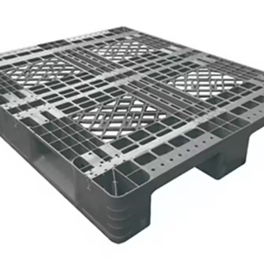 PALLET PLASTIK HITAM UKURAN 120X120X16 CM