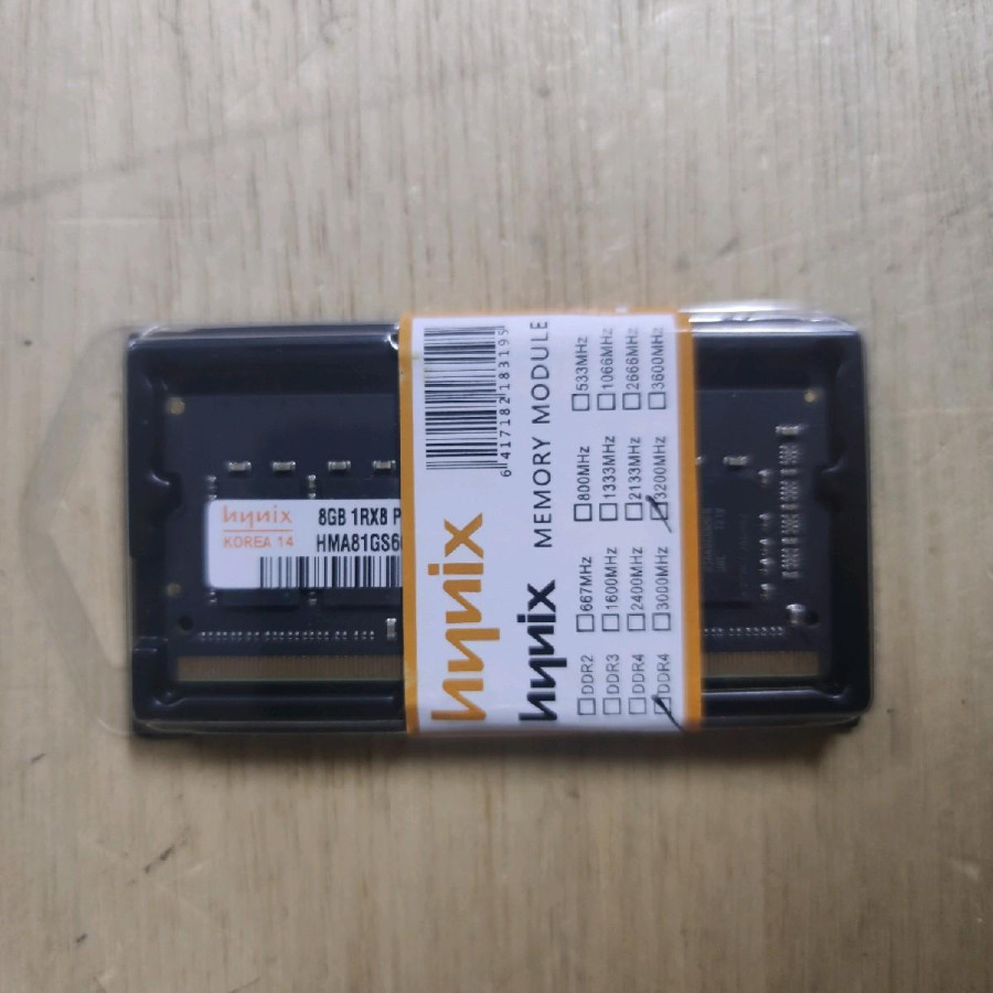 Memory/RAM Longdimm/Udimm Sodimm Hynix DDR4 8GB - depan