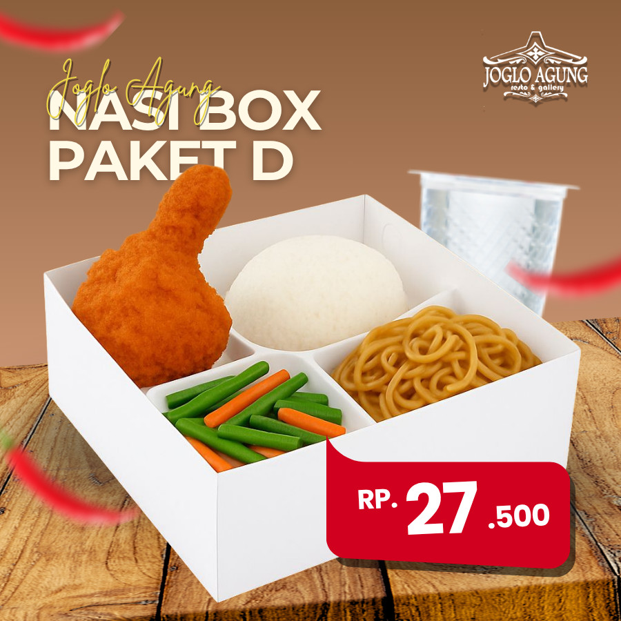 Nasi Kotak Joglo Agung (Paket D)