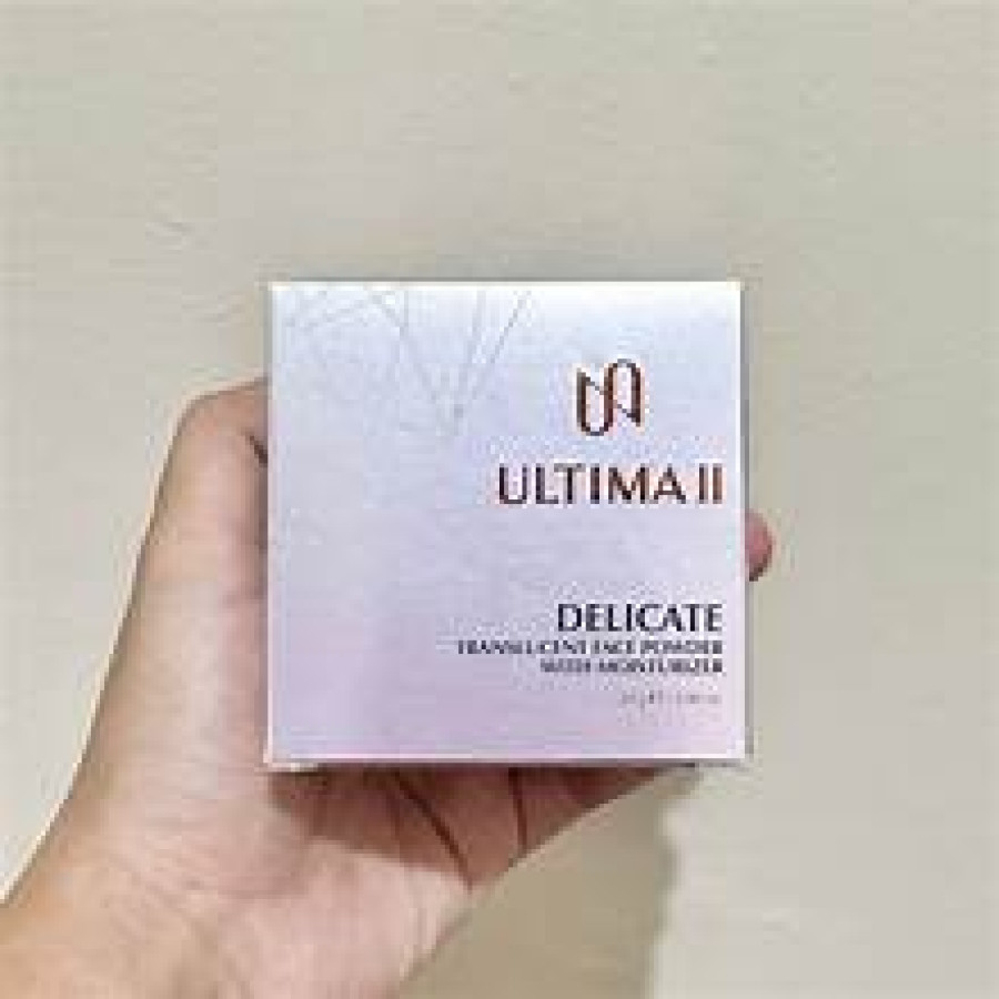ULTIMA II delicate translucent face powder with moisturizer 24 gr. Shade: Golden beige dan Neutral - depan