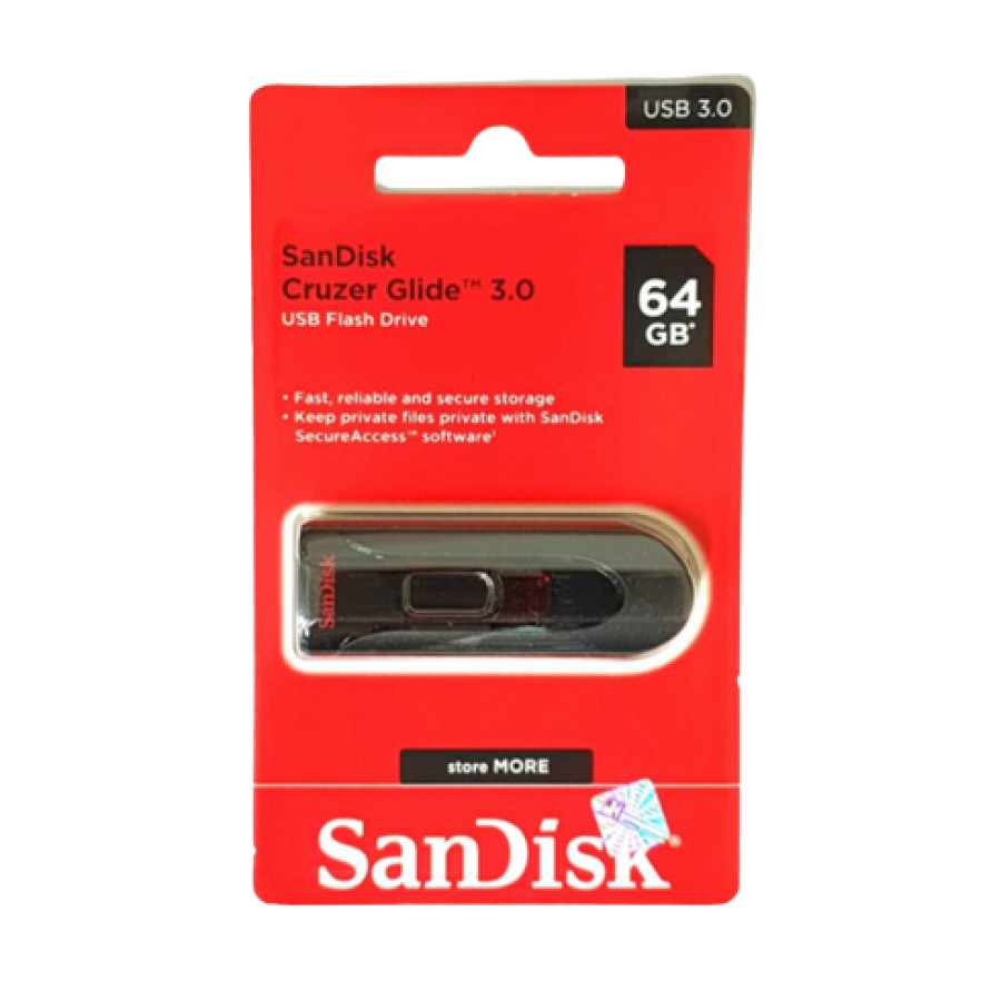 Flashdisk 64Gb USB 3.0 – SanDisk Cruzer Glide