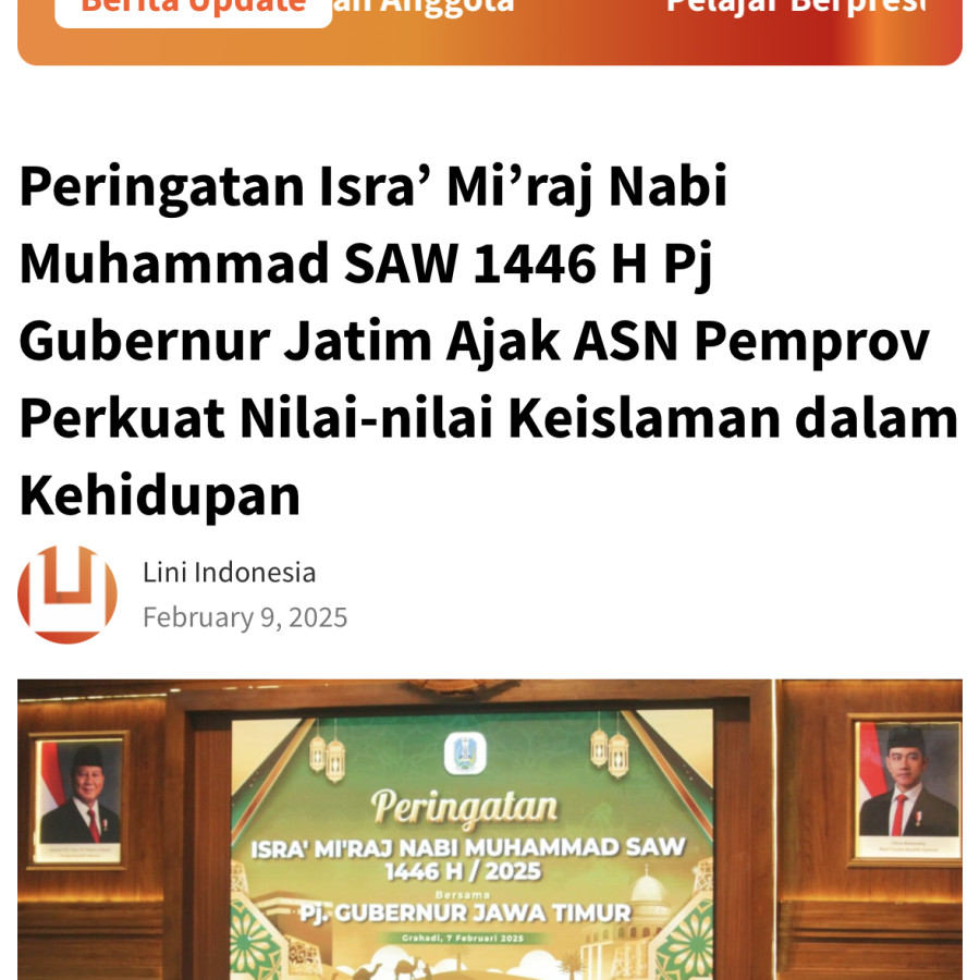 Headline News Profil Kegiatan