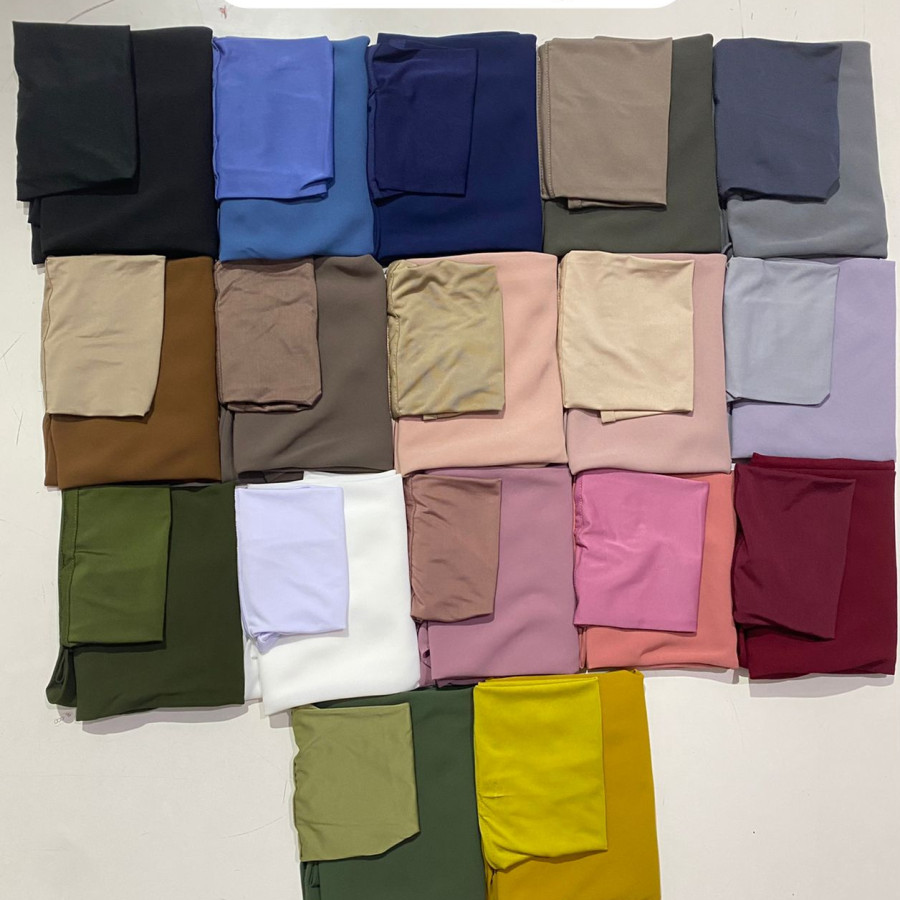 Jilbab Segi 4 Iner by RNHijab  Bahan Ceruty - utama