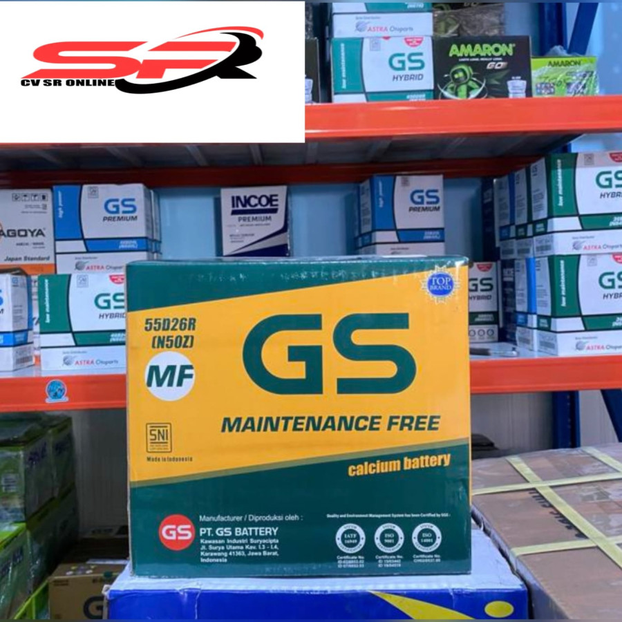 Aki Kering GS Astra MF N50Z 12V - utama