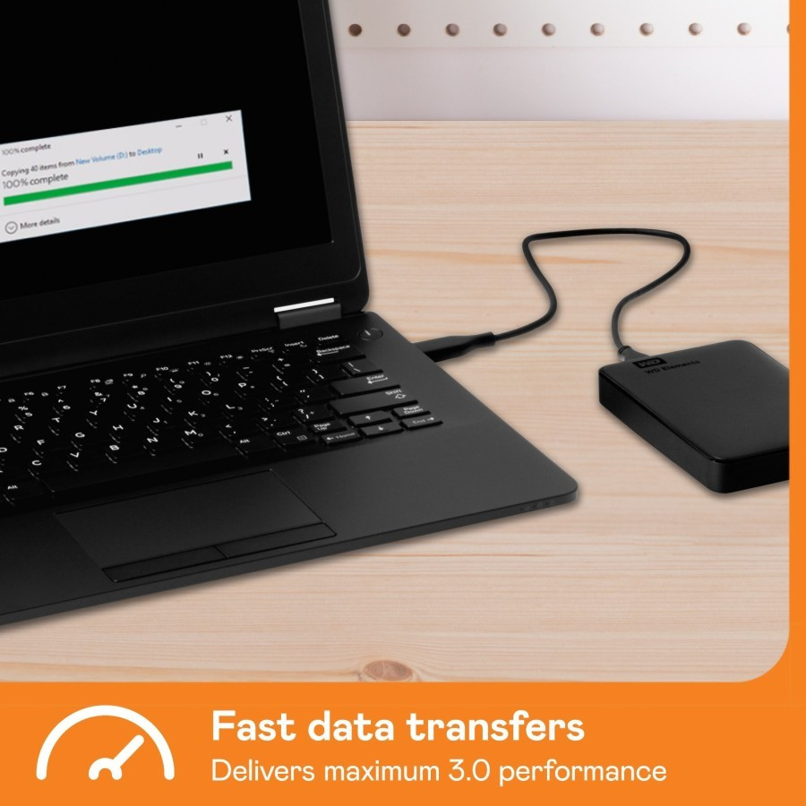Hardisk External WD ELement 2TB 2,5 Inchi - detail