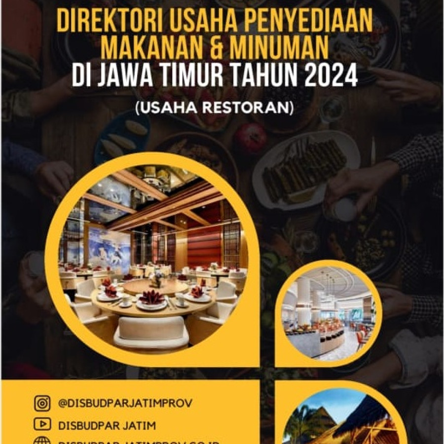 Buku Direktori Usaha Penyediaan Makanan & Minuman  di Jawa Timur 2024 ( Usaha Restoran )