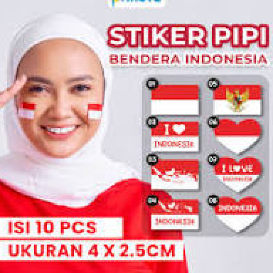 sticker pipi merah putih