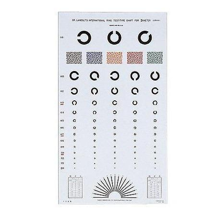 Landolt C Ring Eye Chart WestPro - depan