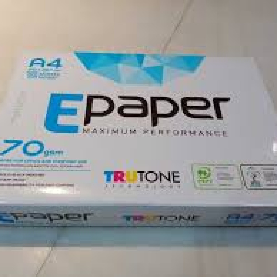 KERTAS HVS MERK E PAPER UKURAN A4 70 GRAM