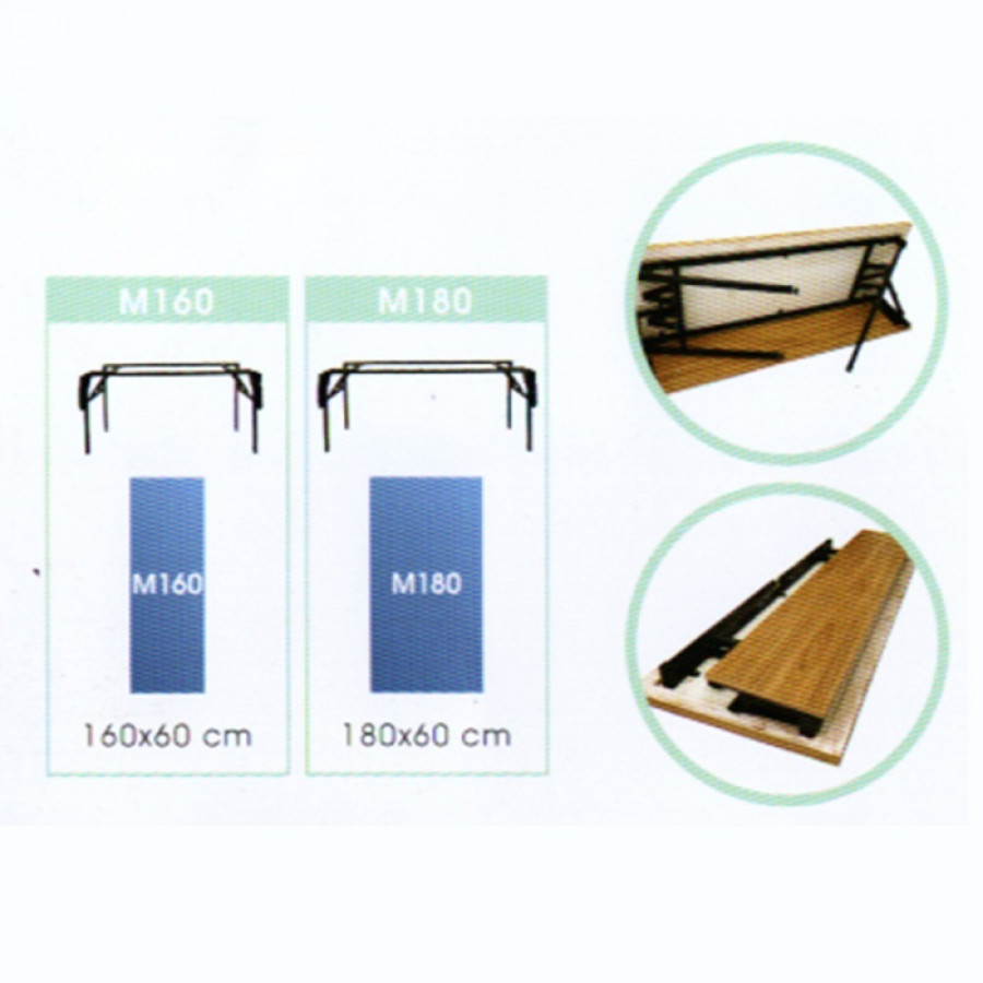 Meja Lipat NEW STAR CTFP-M160 - depan