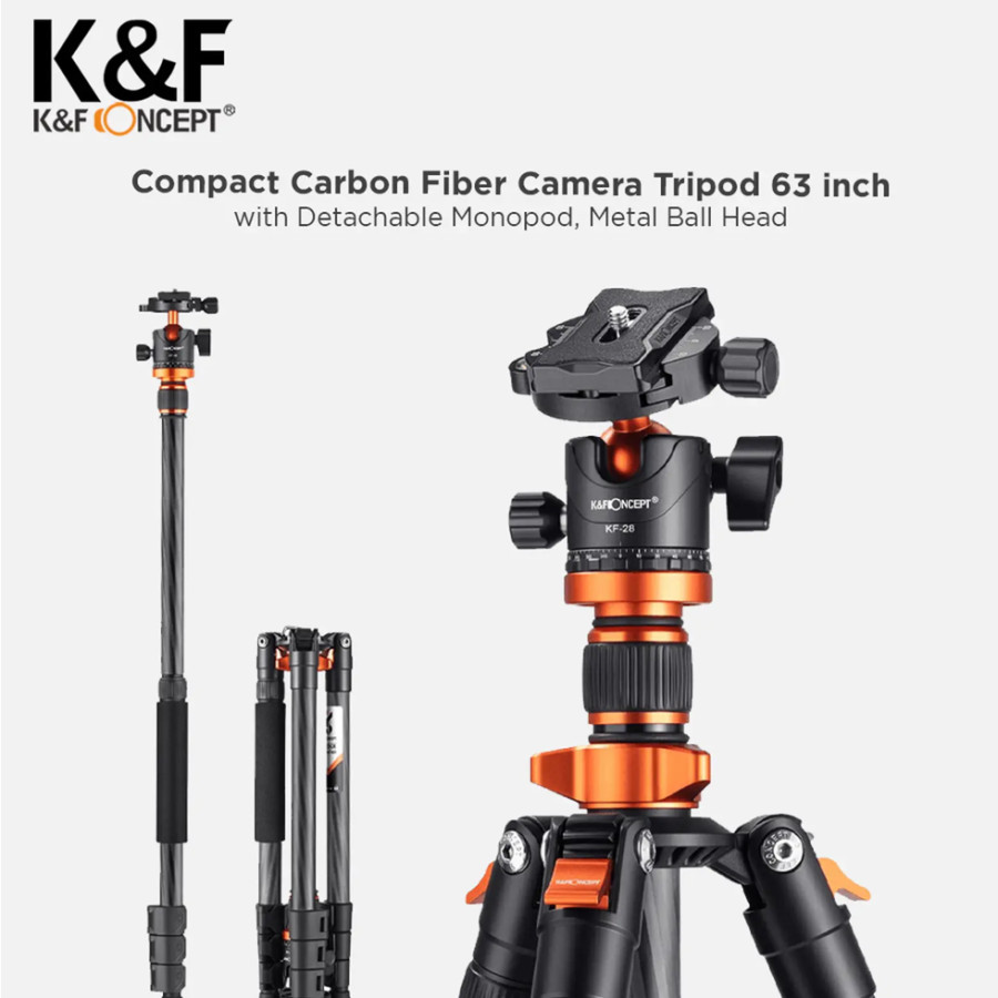 Tripod Kamera Carbon Fiber Tripod KF