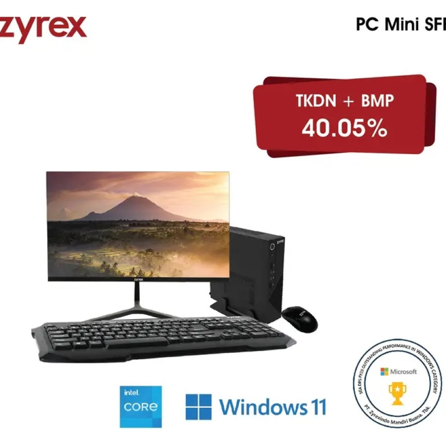 ZYREX PC MINI SFF 2223U-8S5-3 + UPS 650VA, 360W