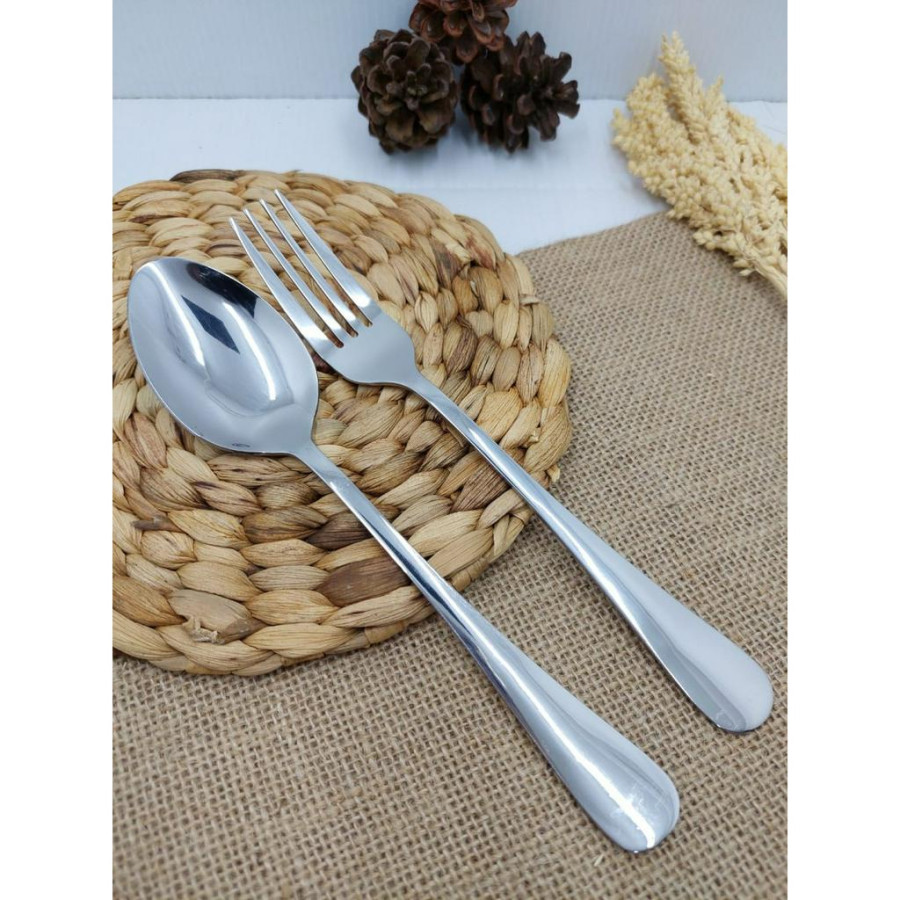 Sendok Garpu Set Stainless - depan