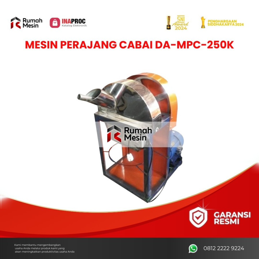 Mesin Perajang Cabai DA-MPC-250K - utama