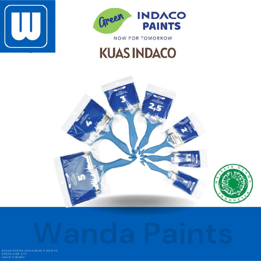 Kuas Ukuran Besar Merk Tika Indaco - depan