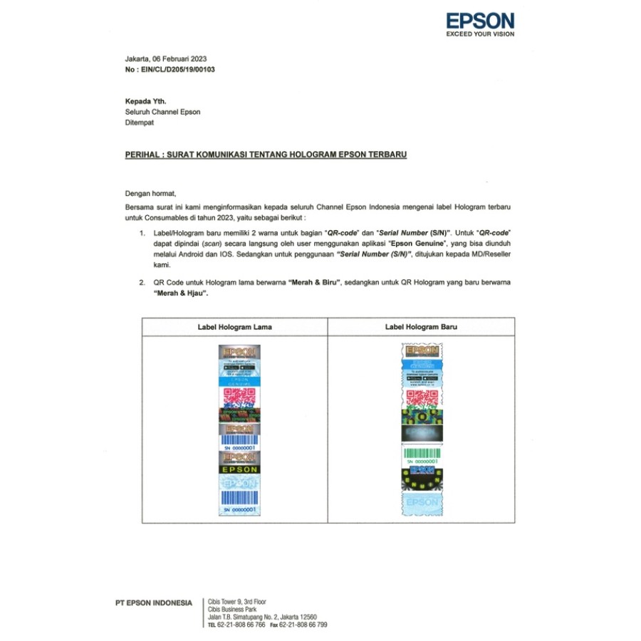Tinta Epson 003 Cyan Original (C13T00V200) - detail