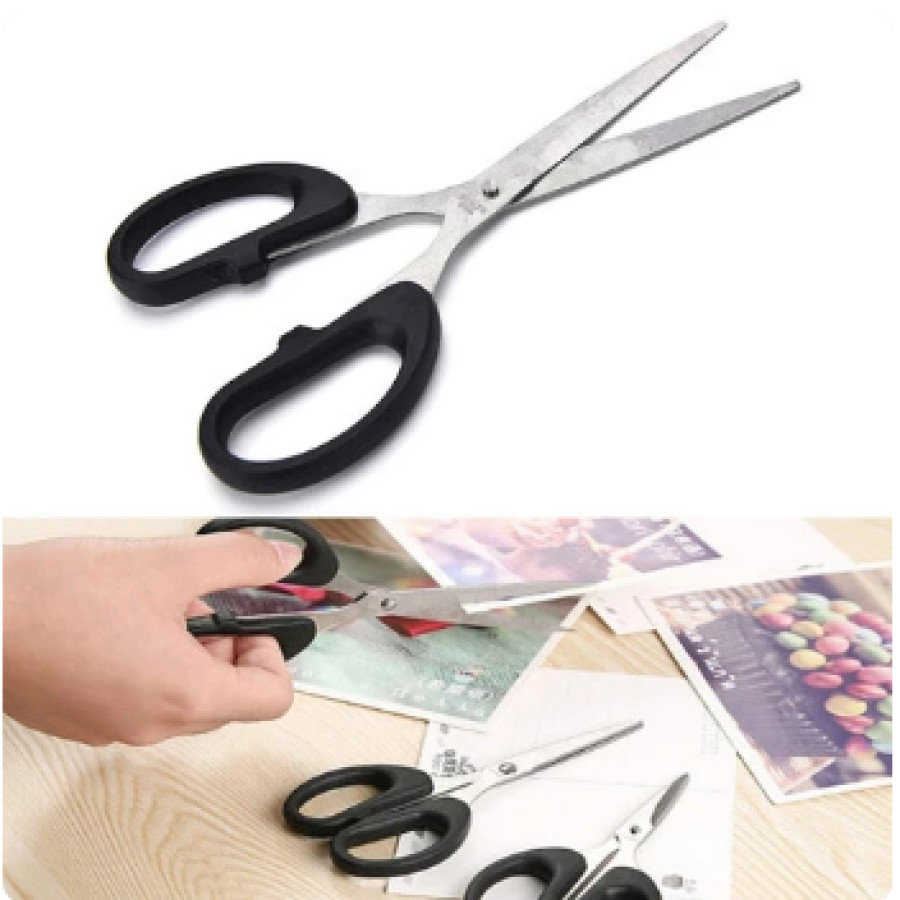 ATK Gunting Kertas Size Sedang Medium Tanggung 6.5" Inch 838 165 Stainless - depan