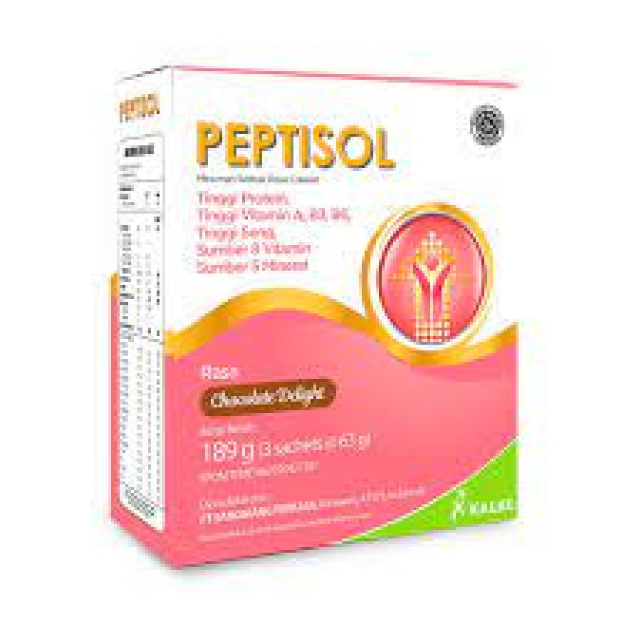PEPTISOL CHOCHOLATE 189 GRAM (3 SACHET @ 63 GRAM)