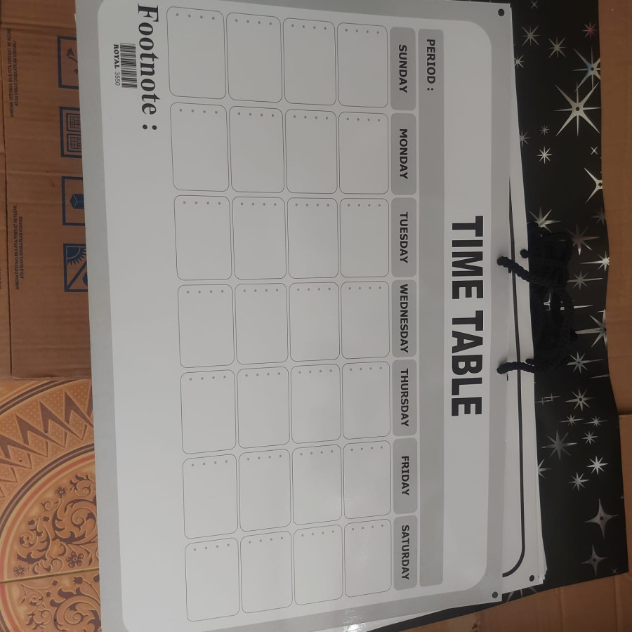 Time table Merk Royal 3550