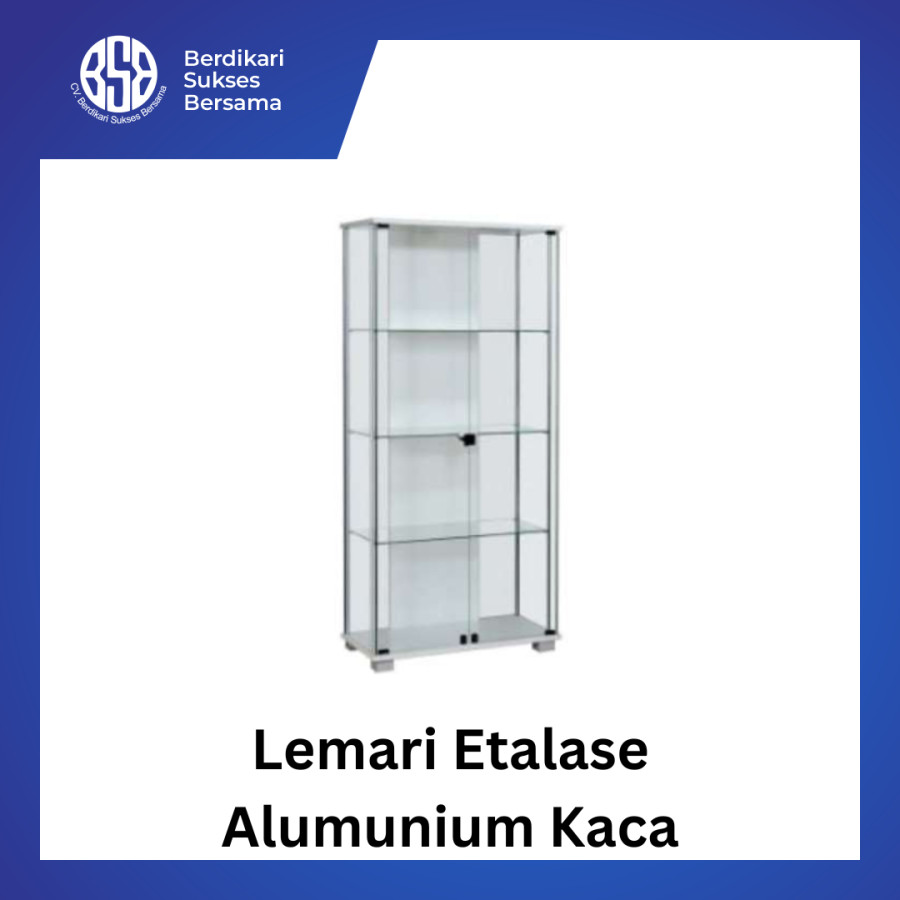 Lemari Etalase Alumunium Kaca