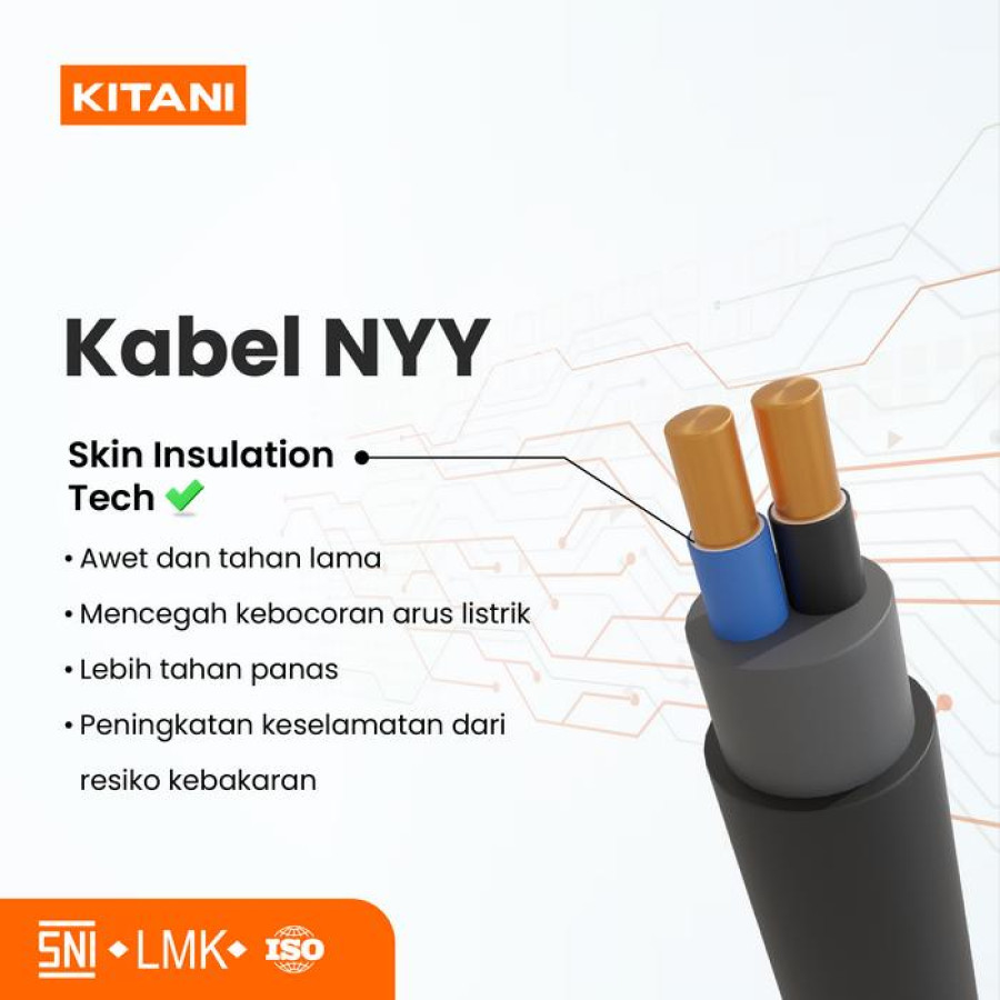 Kabel NYY 3x6 Kitani - depan