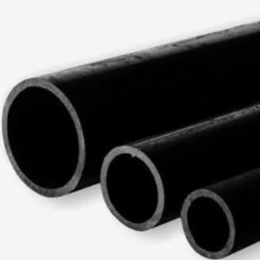 Pipa Hitam Dia 1 inch  tebal 1.4 mm Panjang 6 Meter - depan
