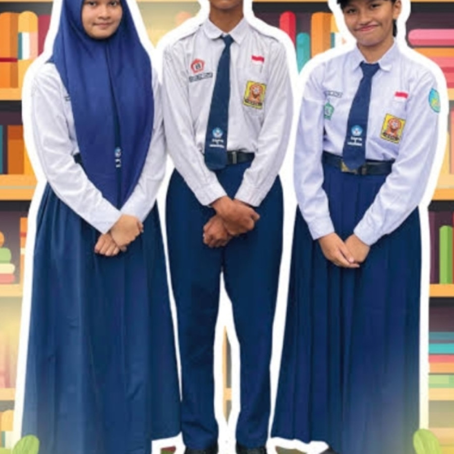 seragam sekolah lengkap - depan