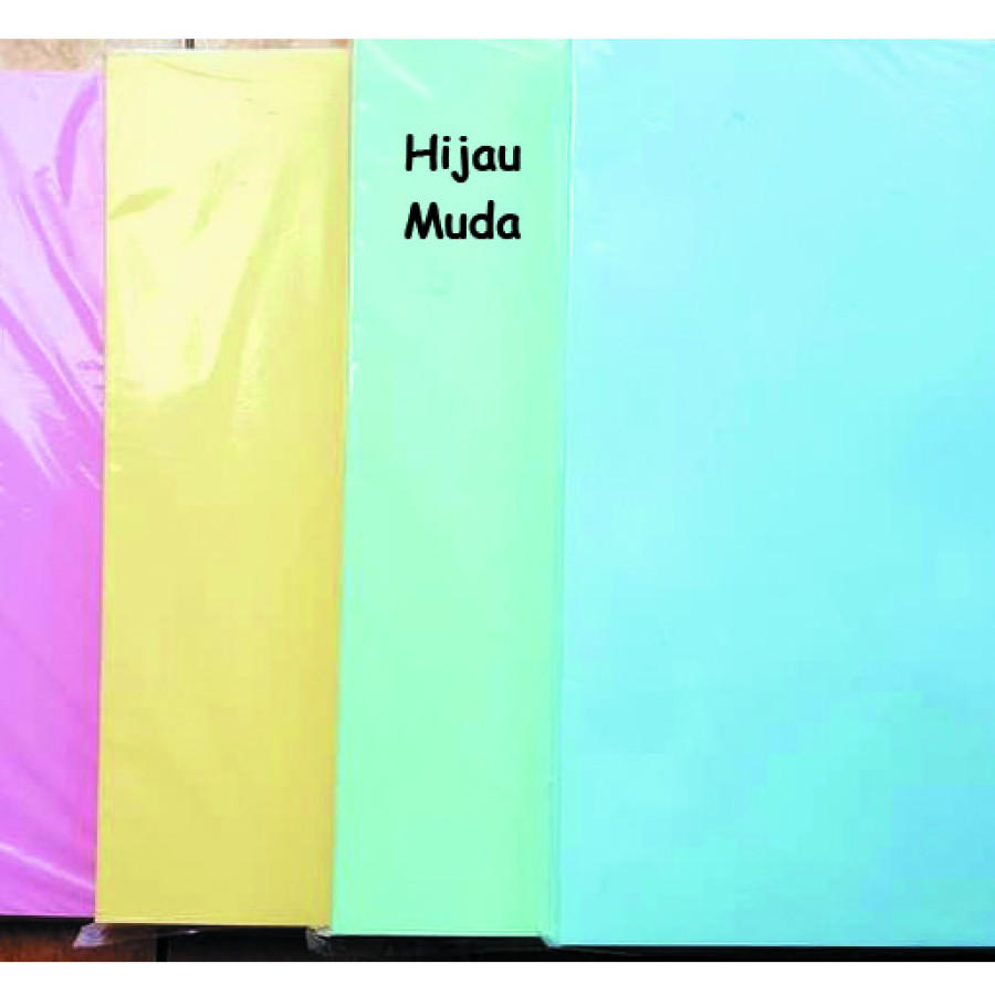 Kertas BC HIJAU MUDA (ukuran F4 / Folio) - depan