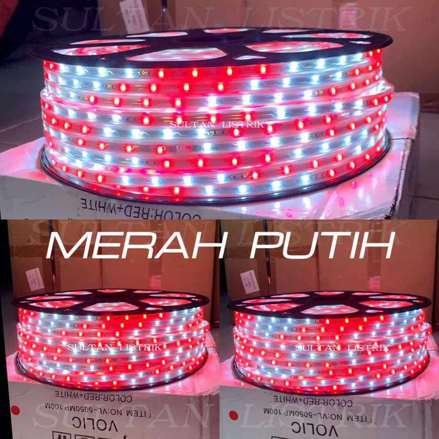 LAMPU HIAS LED WARNA MERAH PUTIH