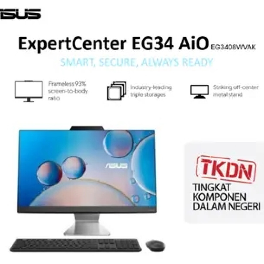 ASUS ExpertCenter EG3408WVAK i5/8GB/512GB SSD/WIN HOME/23.8 Inch FHD