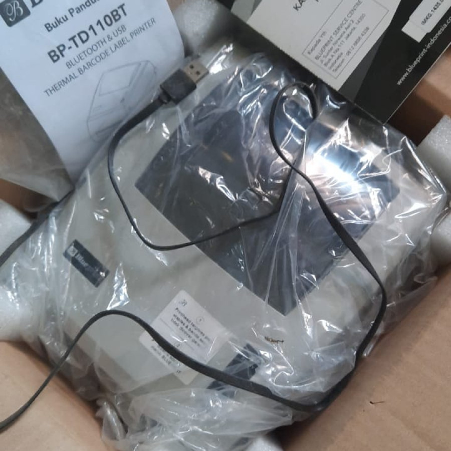 Printer Barcode BLUE PRINT Thermal Label TD110BT - depan