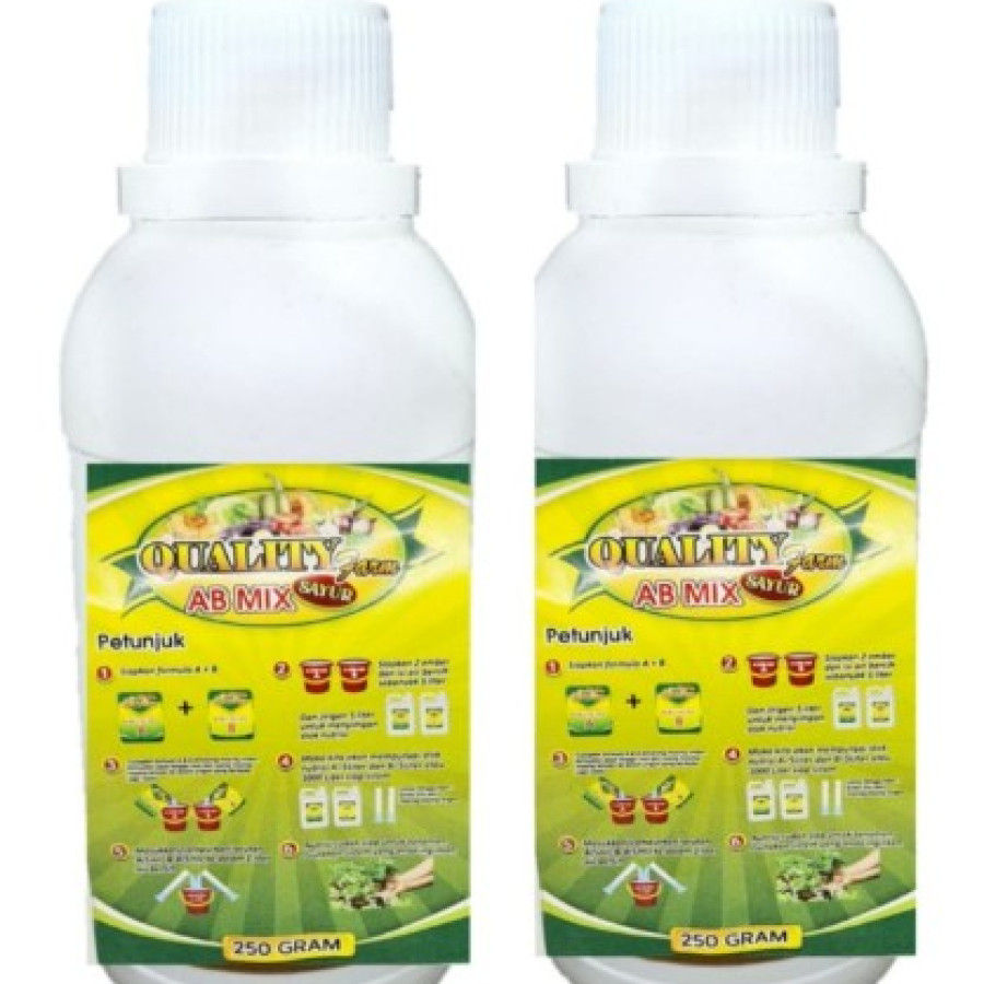 NUTRISI HIDROPONIK AB MIX Kemasan Botol - depan