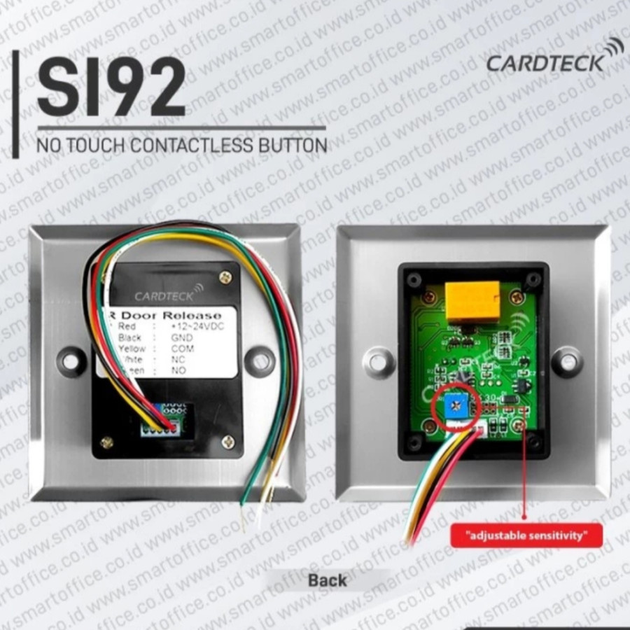 No Touch Button Infrared Touchless - samping