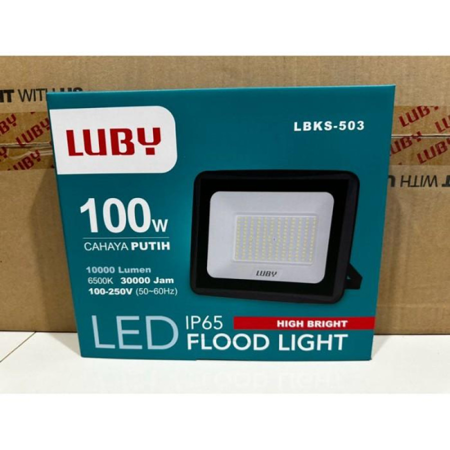 Flood Light LED Luby LBKS-503 Cahaya Putih 100W