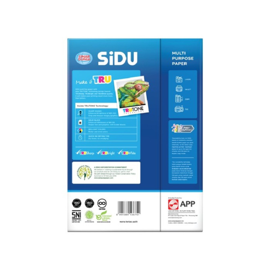 Kertas HVS A4 70 GSM SiDU - depan