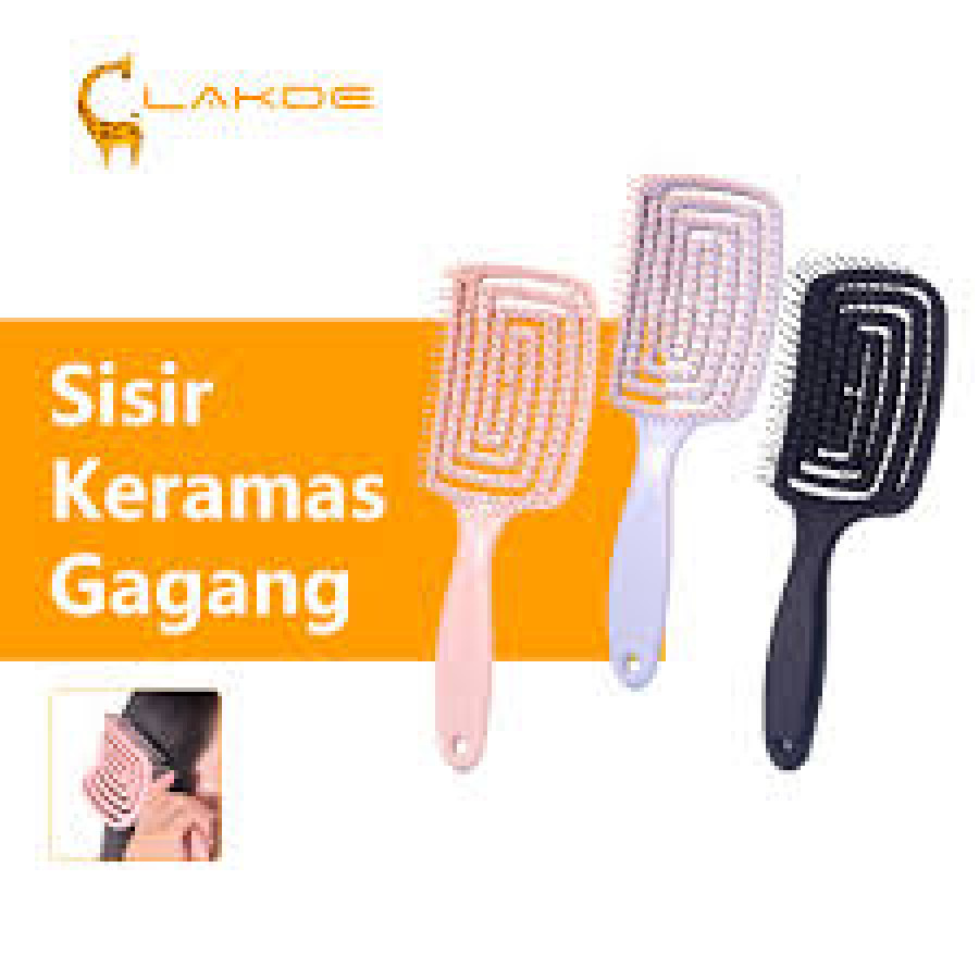 SISIR BEBEK/Sisir Rambut Wanita Cushion Hair Brush Anti Kusut Sisir Paddle