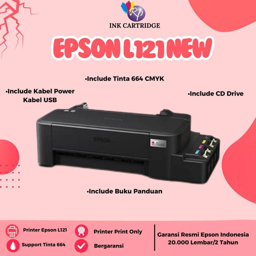 Printer Epson L121 New Print Only (Segel)