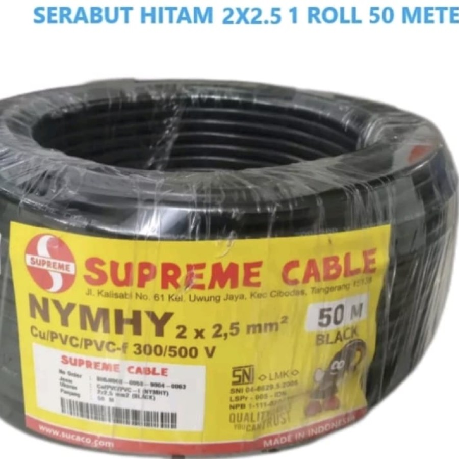 Kabel Serabut  2 x 2,5 MM