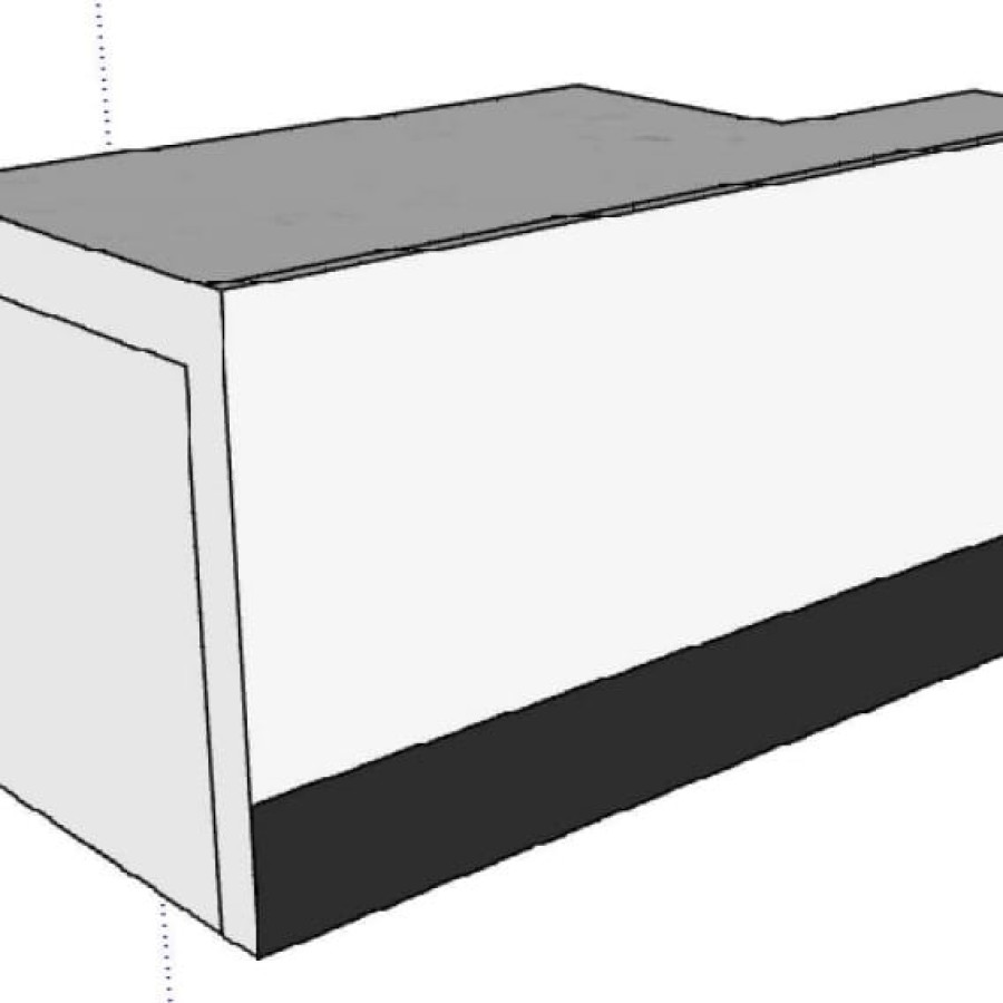 Rak Staff Putih - depan