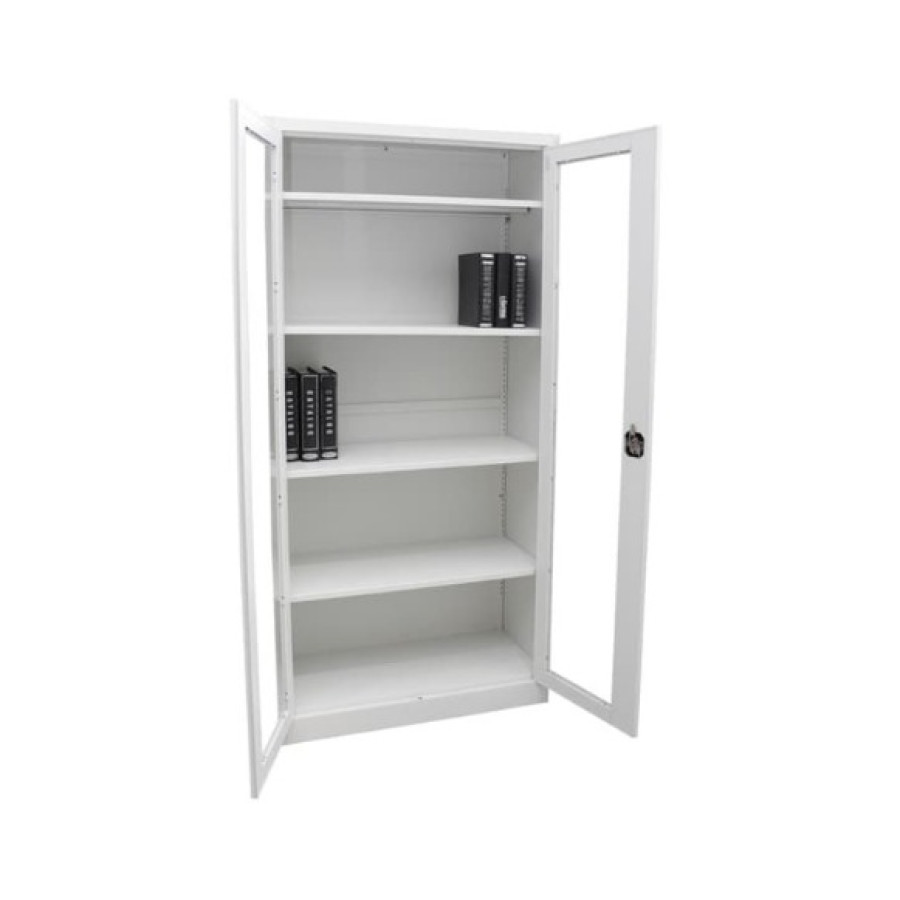 LEMARI BESI KACA SWING (FILLING CABINET) - depan