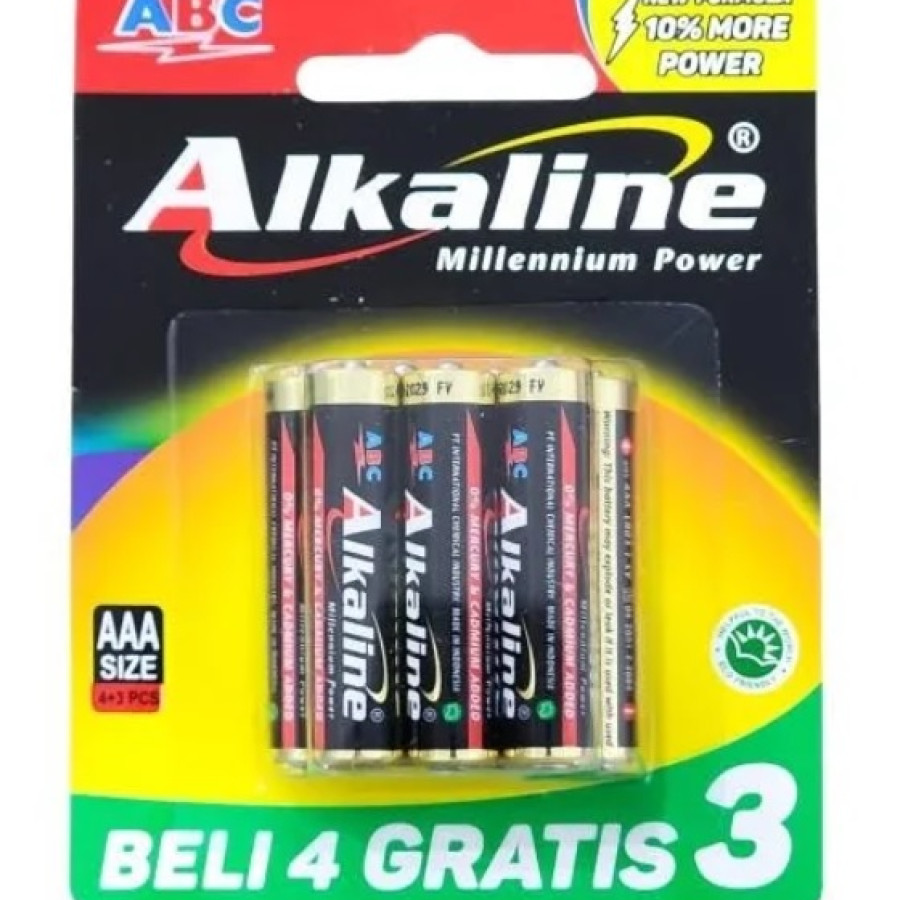 Batu Baterai Alkaline ABC AAA