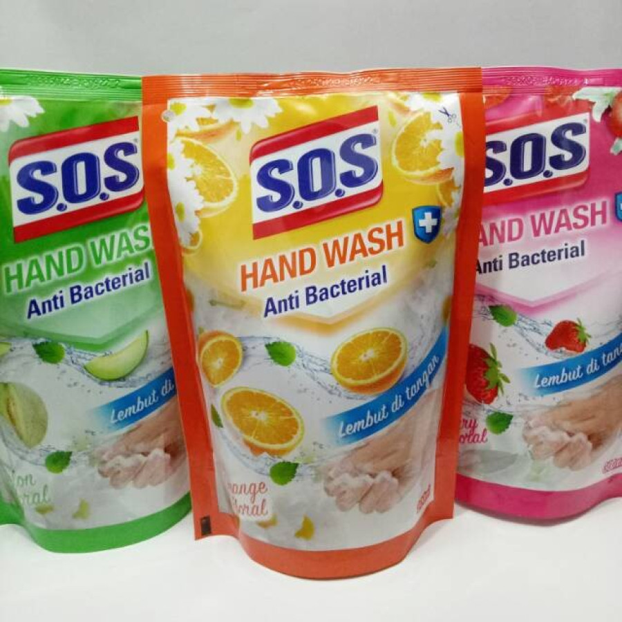 SOS Sabun cuci tangan refill 400 mL