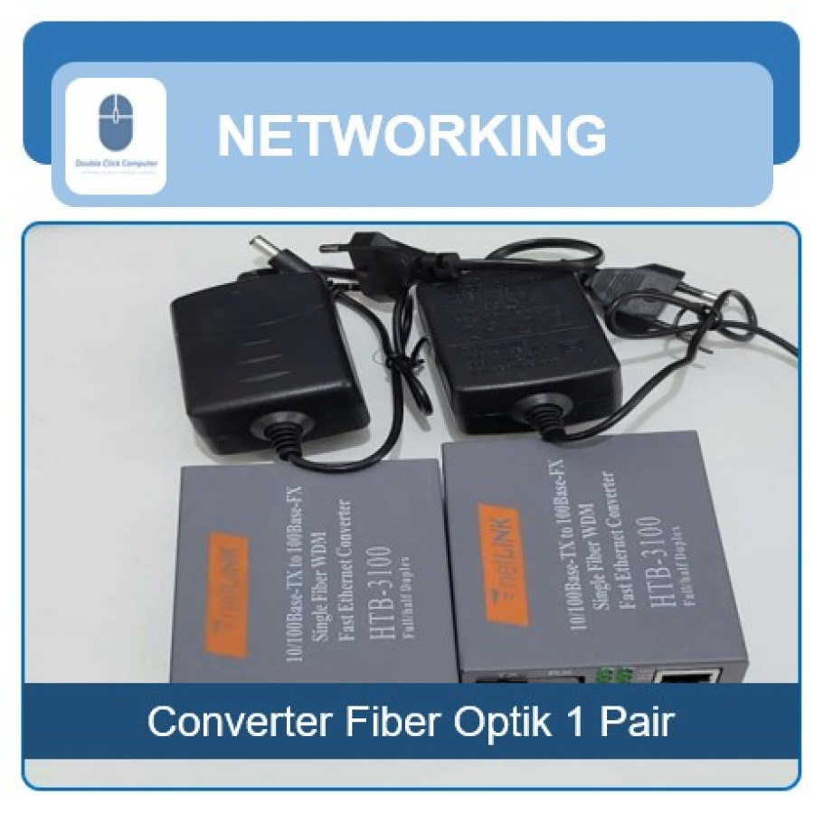 Converter Fiber Optic 1 Pair - depan